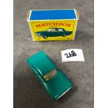 Matchbox Lesney #33b Ford Zephyr 6 Sea Green - Black Plastic Wheels Mint In Firm Type E Box