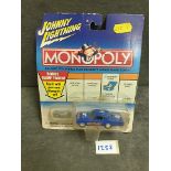 Johnny Lightning Monopoly Diecast Collectible Car #155-20 By Playing Mantis In Original Bubble Card