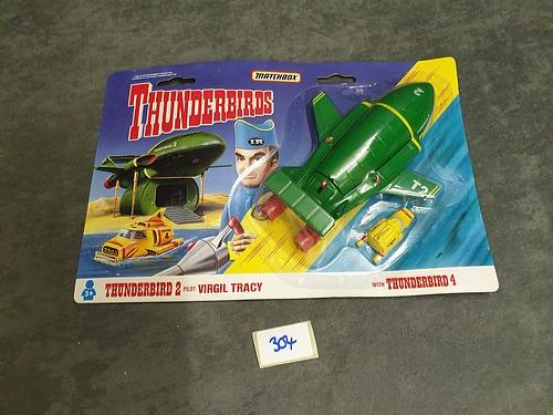 Matchbox Thunderbirds #TB-002 Virgil Tracy's Thunderbird 2 On Unopened Card