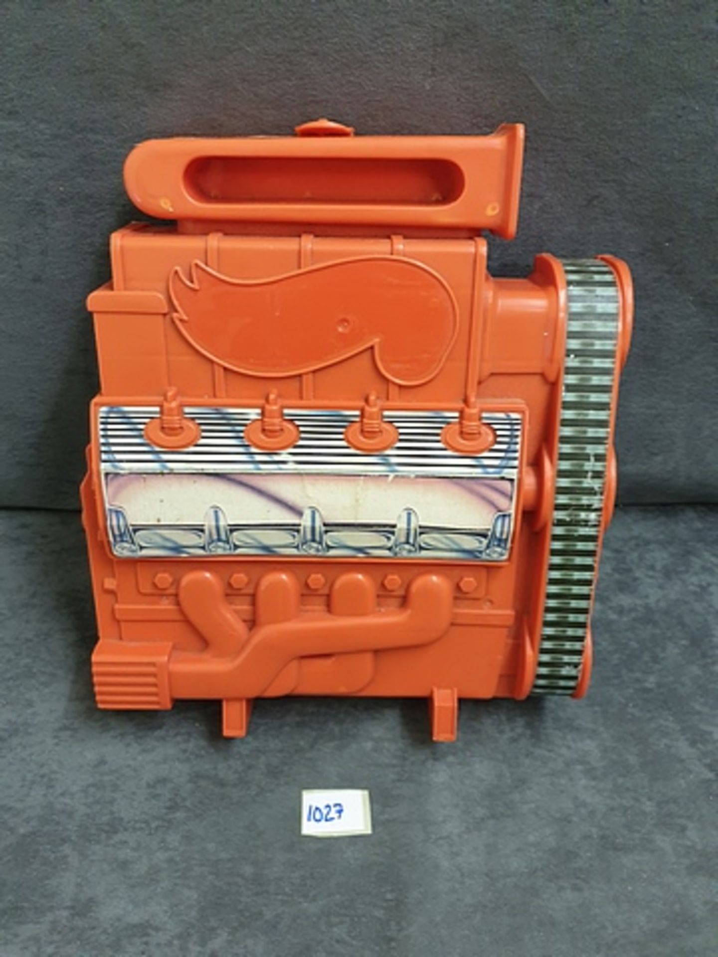 Vintage Hot Wheels Red Racers Engine Carrying Storage Case Car Holder 1983Complete With 18 Cars - Image 4 of 4