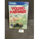 ERTL Diecast #3377 Land Rover Young Farmer On Original Card