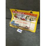 Husky Models Diecast #2004 Husky Articulated Removal Van Quite Rare On Bubble Card (Damage To