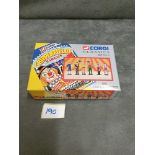 Corgi Set No 2 Diecast Metal Figures. Includes Clown, Juggler, Strongman, Fire Eater,Monocyclist And