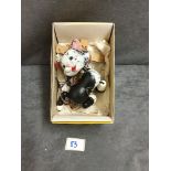 Vintage Pelham Puppets Black And White Cat With Strings And Crossbar All In Box.