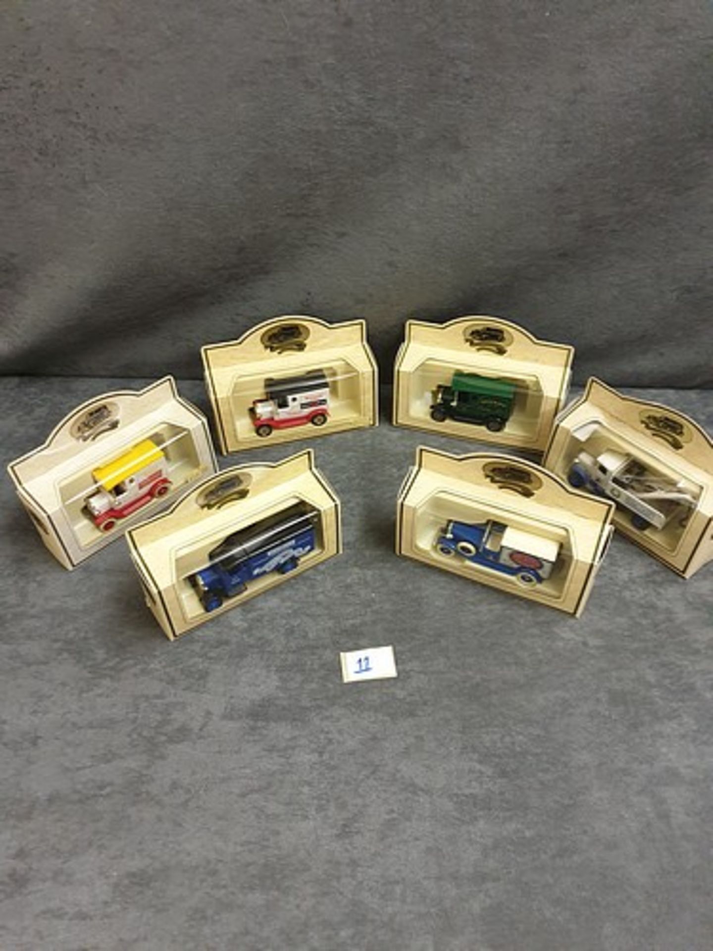 6x Lledo Diecast Vehicles Individually Boxed Advertising Unifix / Panelcraft / Duerr's / Finnigan'