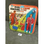 1975 Ideal Toy Corp N.Y #3421.-5 Evel Knievel King Of The Stuntmen Racing Set On Original Unopened