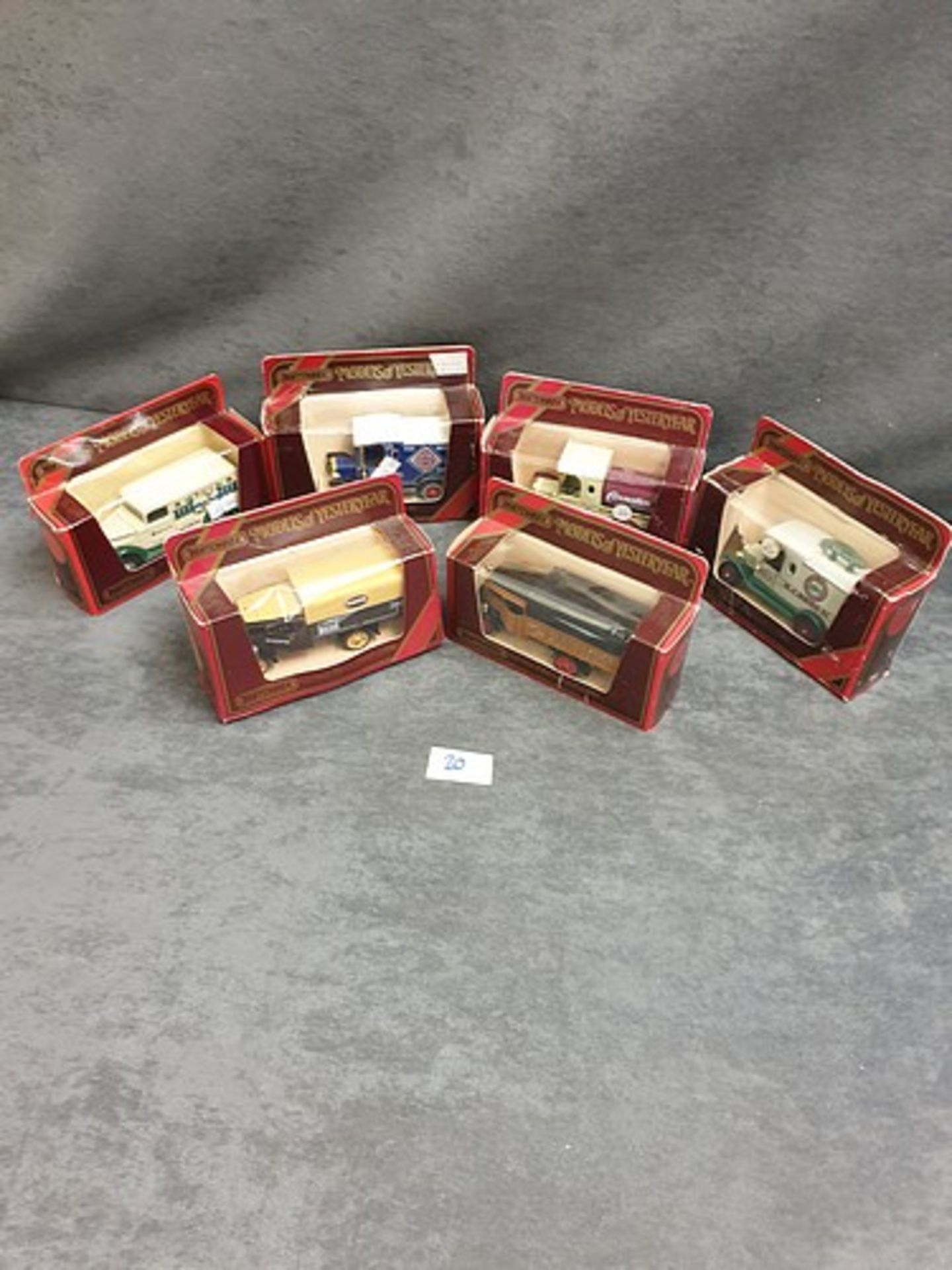 6x Models Of Yesteryear Diecast Vehicles Individually Boxed Advertising / Potato Smiths Crisps/