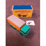 Matchbox Lesney #47c DAF Tipper Container Truck With The Rarer Sea Green Body Mint In Firm E Type