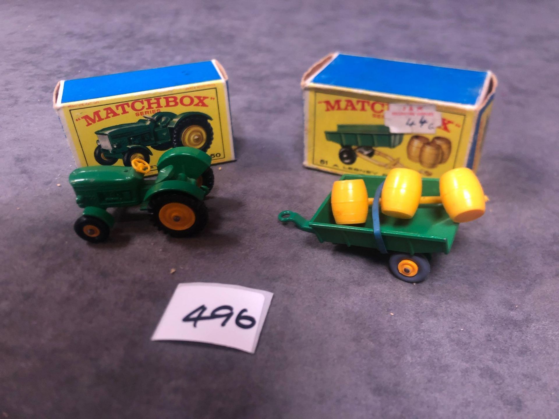 2 X Matchbox Diecast Vehicles Comprising Of #Matchbox 50b John Deere Lanz 700 Mint Model In