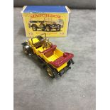 Matchbox Models Of Yesteryear Diecast #Y13 1911 Daimler In Yellow With Burgundy Seats In Firm Box
