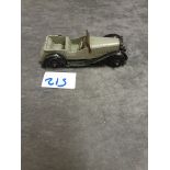 Dinky #36f British Salmson 4 Seater Sports 1947-1950 Car With Tin Plate Screen In Light Grey Very