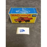 Matchbox Lesney Diecast #48c Dodge Truck In Red With Black Plastic Wheels 1965-69 Mint Model In