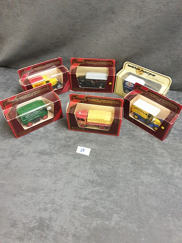 6x Models Of Yesteryear Diecast Vehicles Individually Boxed Advertising Eveready / Joseph Lucas