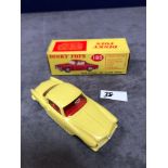 Dinky #185 Alfa Romeo 1900 Super Sprint Yellow - Red Interior Virtually Mint (4 Tiny Box Chips) In A