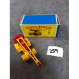 Matchbox Lesney #11c Jumbo Crane Yellow/Red - With Red Weight Box Mint In Firm Type E Box