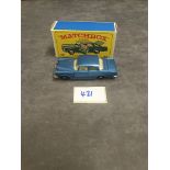 Matchbox Superfast Diecast #46 Mercedes Benz 300 Sein Metallic Blue With Opening Doors And Boot