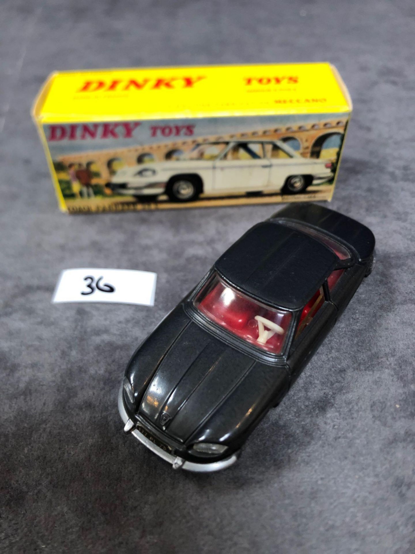 Dinky (France) Diecast #524 Panhard CT24 Coupe In Grey Mint In A Top Quality Repro Box 1964-1966
