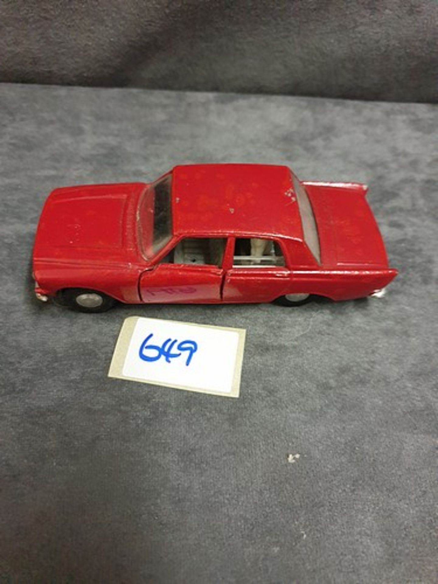 Spot-On By Tri-Ang Models Diecast #270 Ford Zepher Six In Red Model Has Some Chips And Has Been