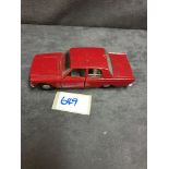 Spot-On By Tri-Ang Models Diecast #270 Ford Zepher Six In Red Model Has Some Chips And Has Been