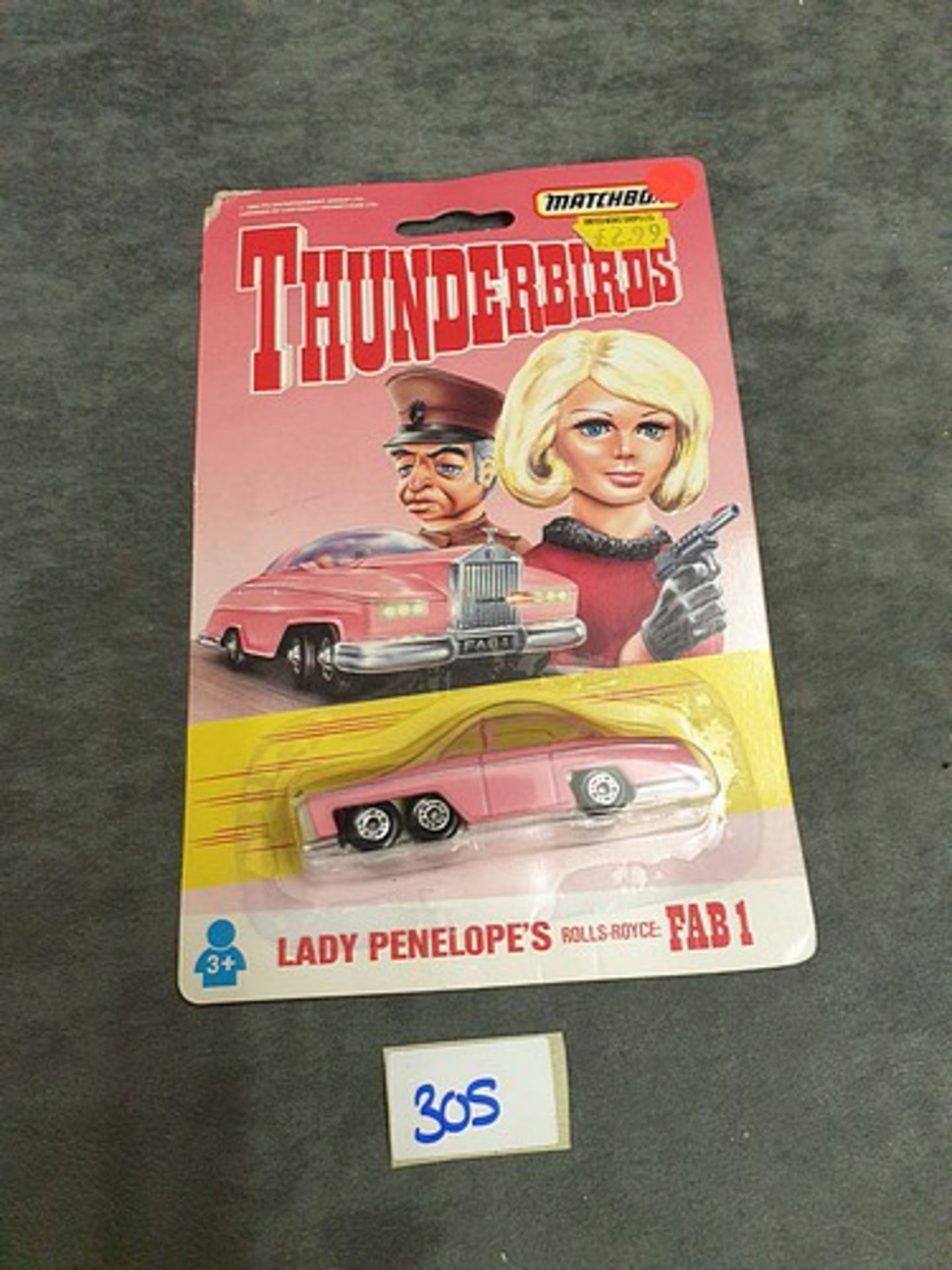 Matchbox Thunderbirds #TB-005 Lady Penelope's Rolls Royce FAB1 On Unopened Card