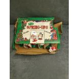 Vintage Very Rare Fun World Christmas Spring-Ups Containing 15 Santa's And 7 Snowman In A Shop