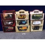 9x Diecast Vehicles All Advertising Drinks In Separate Boxes.