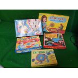 5 X Vintage Craft Games Comprising Of Codeg Draw A Picture Tracing Slate Spears Games #6002 Knitting