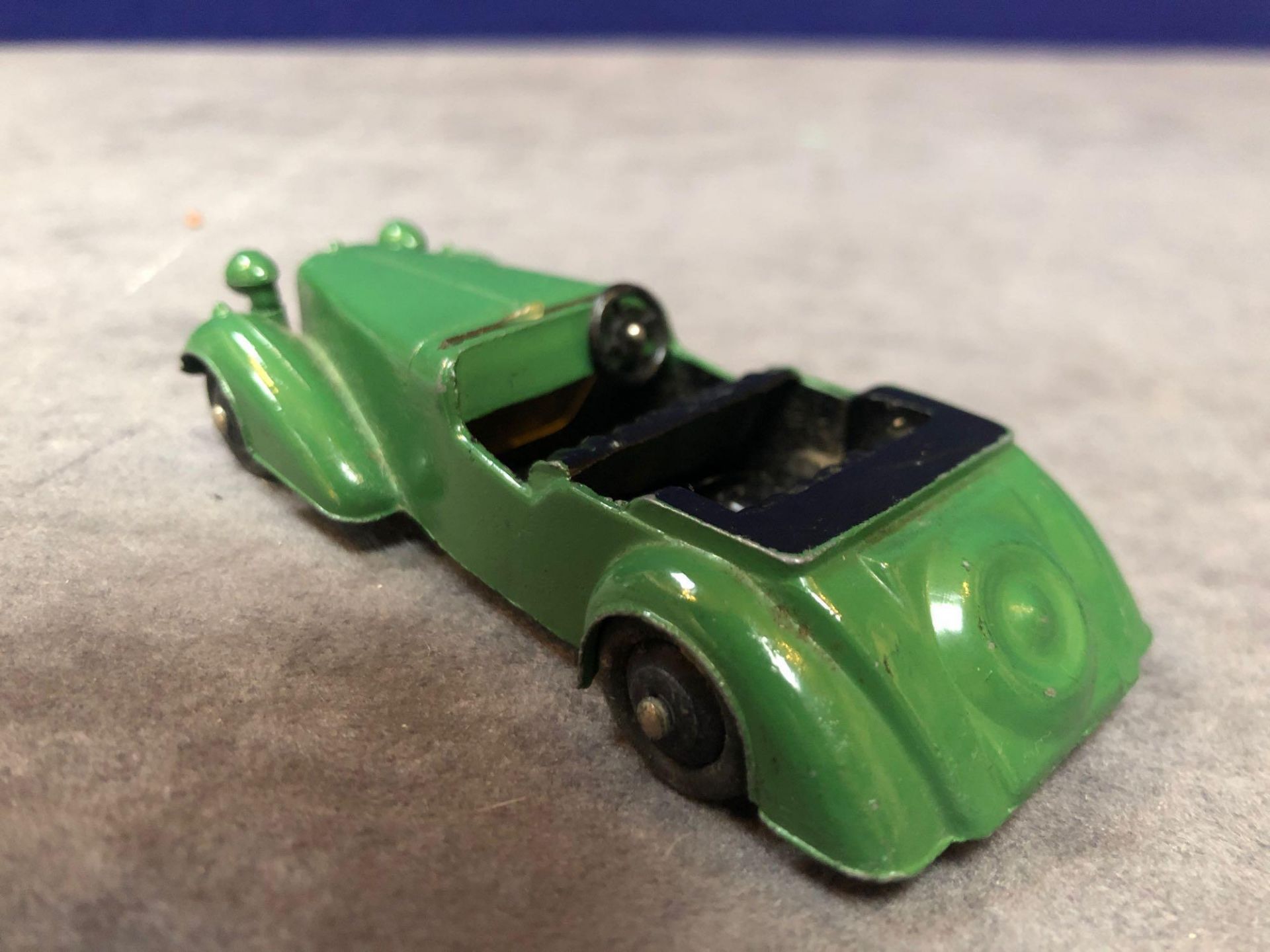 Dinky #38d Alvis Sports Tourer Green/Black - Post War With Ridged Hubs Unboxed Excellent - Image 3 of 4