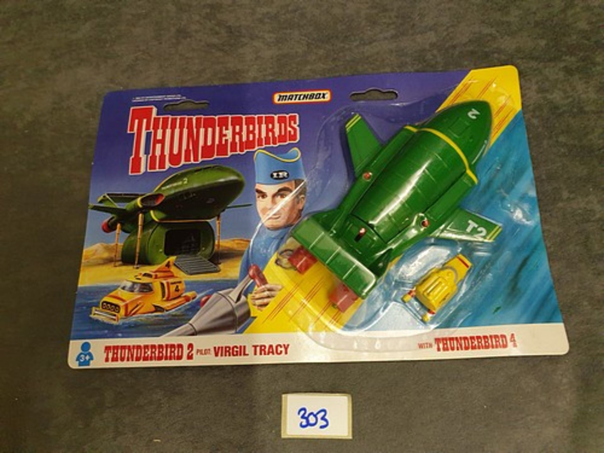 Matchbox Thunderbirds #TB-002 Virgil Tracy's Thunderbird 2 On Unopened Card