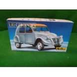 Heller #80175 1:43 Scale Citroen 2cv Model Kit Still On Sprues Released: 199x | Rebox (Changed Box