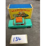 Matchbox A Lesney Product #56 Fiat 1500 In Green With A Silver Numberplate And Bumper Mint Model In