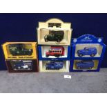7x Diecast Vehicles Advertising Tea All In Individual Boxes