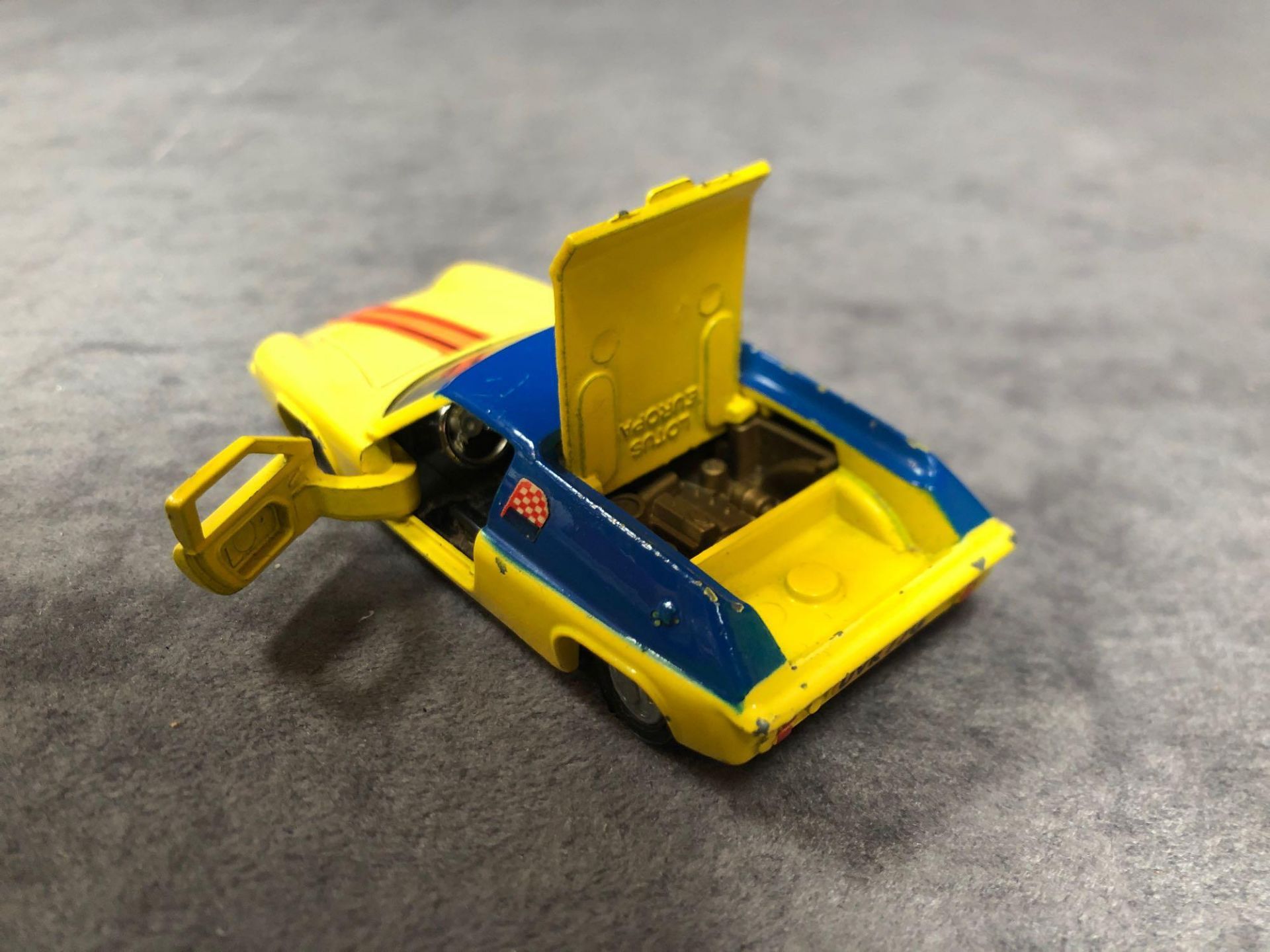 Dinky #218 Lotus Europa In Yellow Cast Wheels 1969-1970 Unboxed Excellent Some Chips On Raised - Image 3 of 4