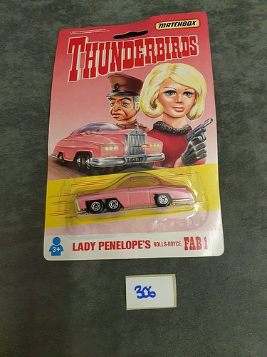 Matchbox Thunderbirds #TB-005 Lady Penelope's Rolls Royce FAB1 On Unopened Card