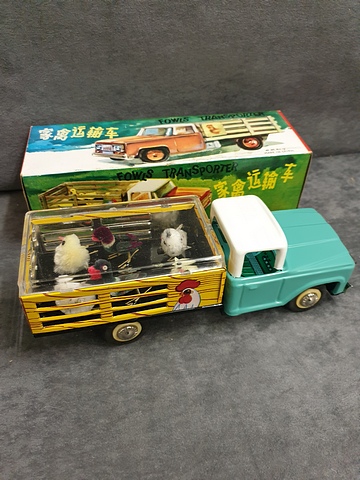 Friction Powered 1970's Rare #MF985 Fowls Transporter Truck In Original Box - Image 2 of 5