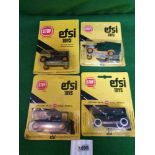 4x EFSI Toys (Holland) Diecast 1:64 Scale Model Of T-Ford 1919 Comprising Of #104 #151 #MT9 On