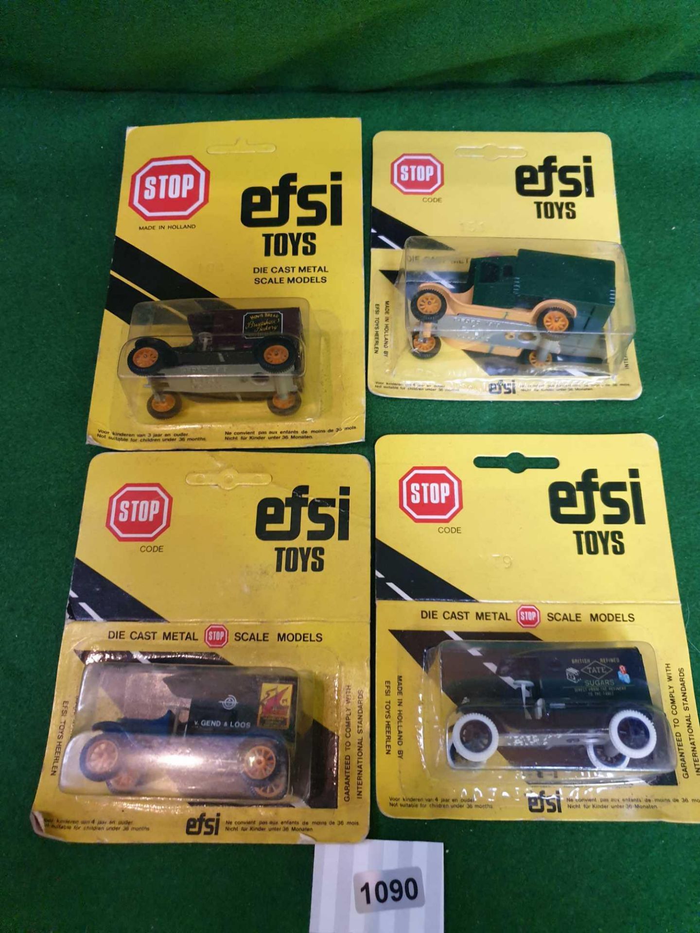 4x EFSI Toys (Holland) Diecast 1:64 Scale Model Of T-Ford 1919 Comprising Of #104 #151 #MT9 On