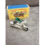 Matchbox Models Of Yesteryear Diecast #Y-8 Sunbeam Motorcycle Chrome Plated In Firm Box