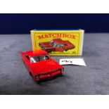 Matchbox Lesney #22c Pontiac Coupe In Red With Grey Interior Mint Model In Crisp E Type Box 1967-