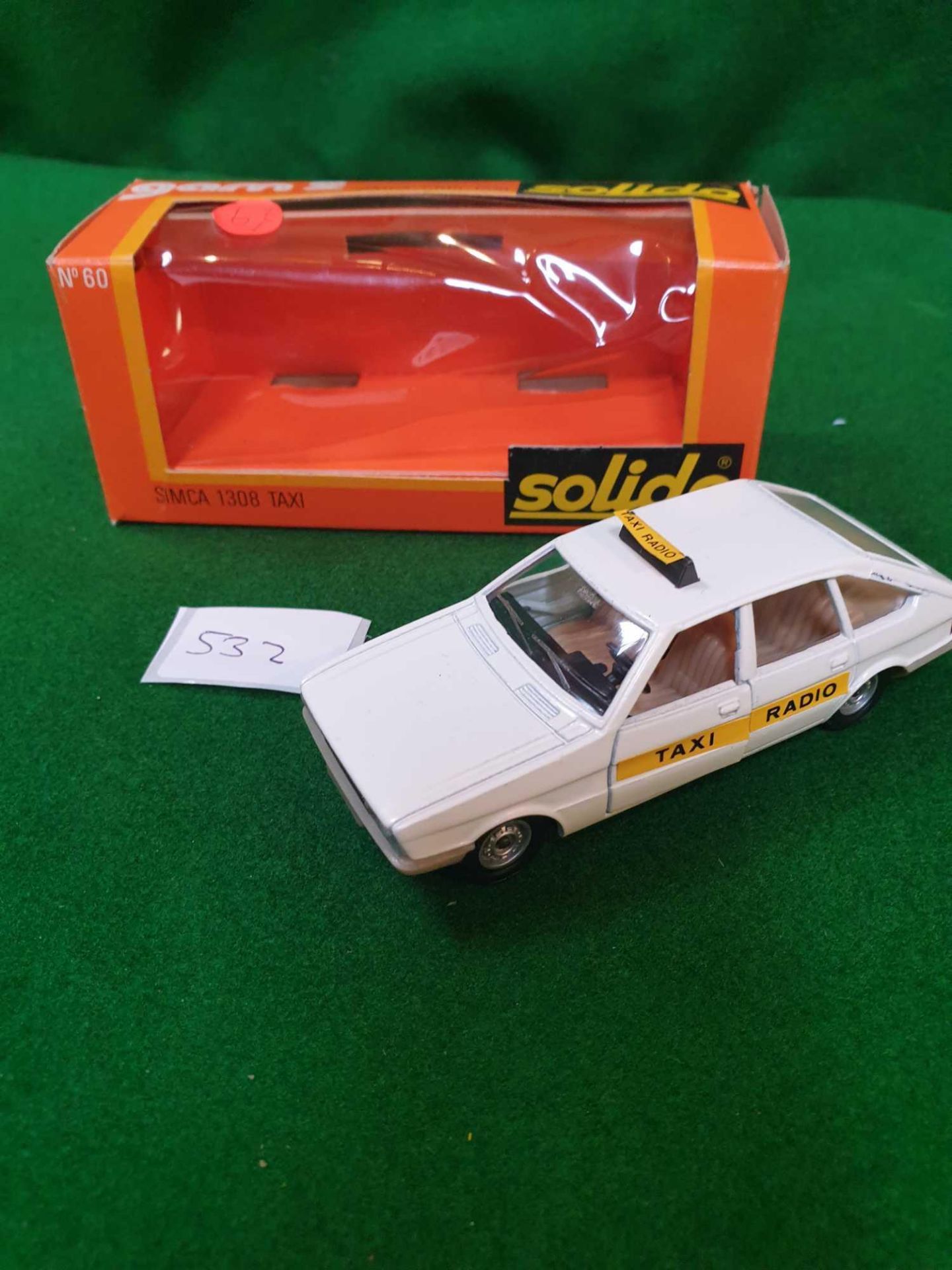 Solido Gam 2 #60 Simca 1308 Taxi White Virtually Mint To Mint Model In A Good Box