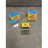 3x Matchbox Diecast #12 Comprising Of A Moko Landrover Series II In Box With One End Flap Missing #