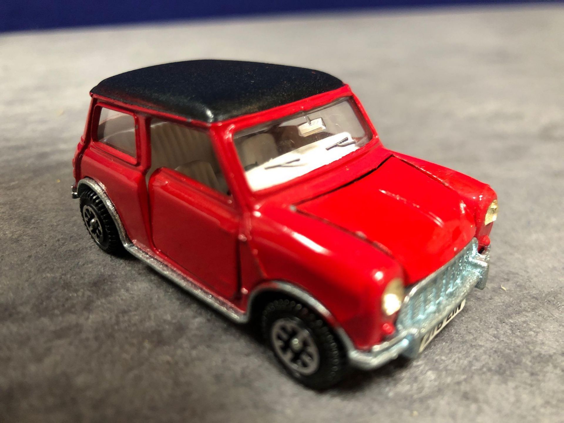 Dinky Mini In Red With A Black And White Interior Unboxed Nr Mint Roof Marked Has A Good Shine - Image 2 of 4