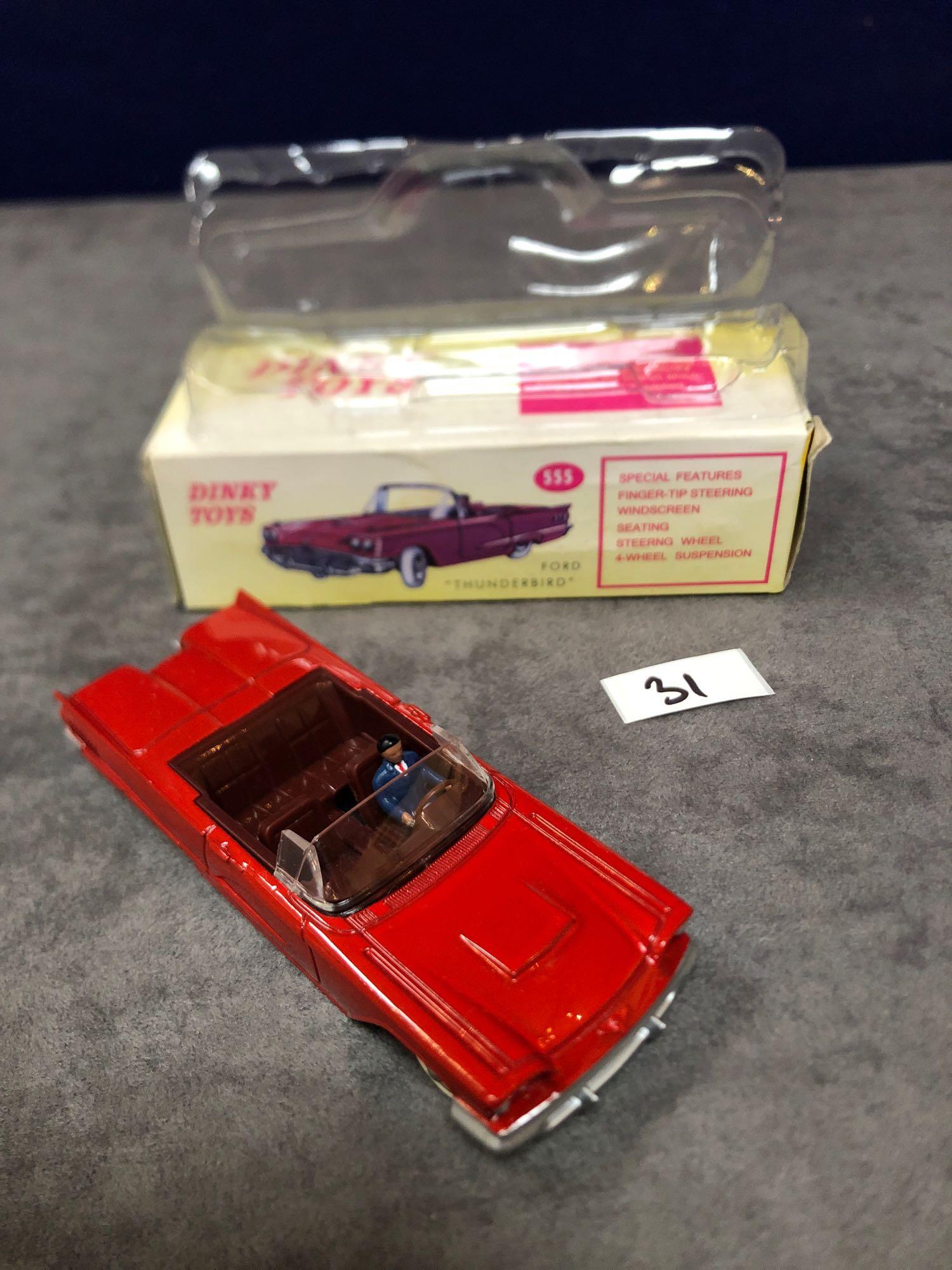 Dinky (Norev Edition)Diecast #555 Ford Thunderbird In Red Mint In Box 1966