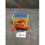 Matchbox Lesney Diecast #69b Hatra Tactor Shovel In Orange With Red Wheels With Firm E Type Box