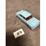 Dinky # 177 Opel Kapitan Blue - Red Interior 1960 - 1966 Unboxed Very Good Model With A Good Shine