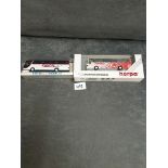 2x Boxed Coaches Comprising Of # Herpa 1/87 HO Scale - Kassbohrer Setra S 215 HD Albedo # 1/87 scale