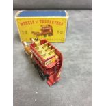 Matchbox Models Of Yesteryear Diecast #Y-12 Horse Drawn Bus In Firm Box