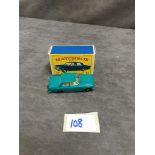 Matchbox Lesney Product Diecast #33b Ford Zepher III In Blue Green In A Crisp E Type Box