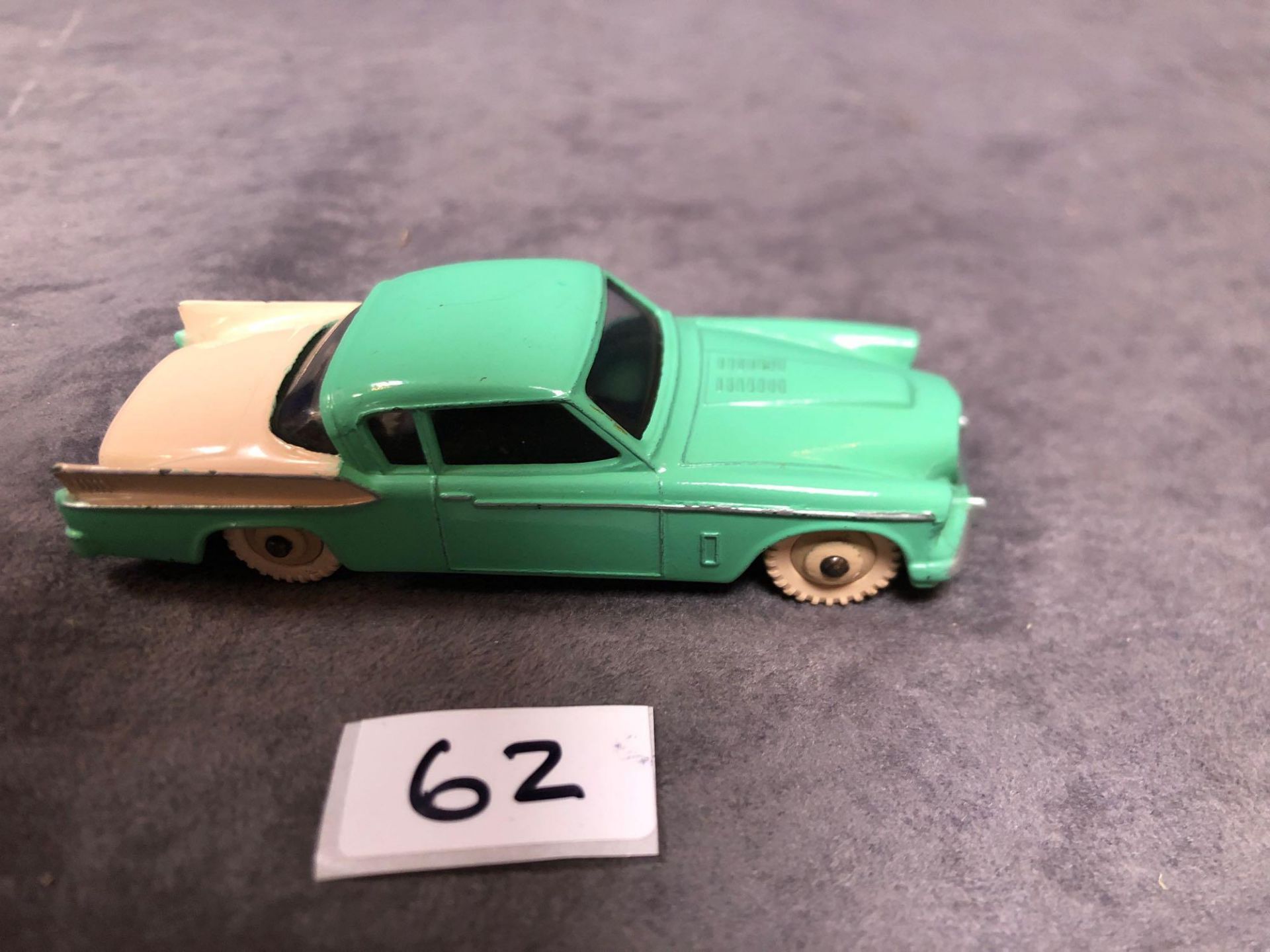 Dinky #169 Studebaker Golden Hawk Green/Tan - Cream Hubs And White Tyres 1959 - 1963 Unboxed