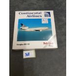 Herpa Wings 500111 Douglas DC-10 For Continental Airlines In 1:500 Scale In Box